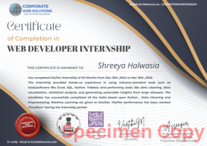 Web Development Internship - LetsIntern