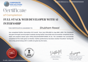 10 Benefits of a Full Stack Web Developer Intern with AI Role: Skills ...
