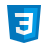 Full Stack Web Developer Intern with AI Icons8 Css3 48