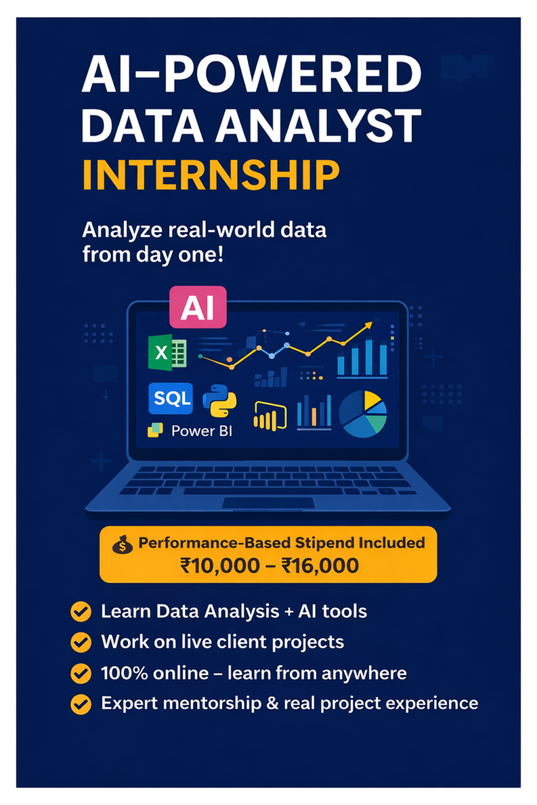 Data Analyst Internship with AI 2026