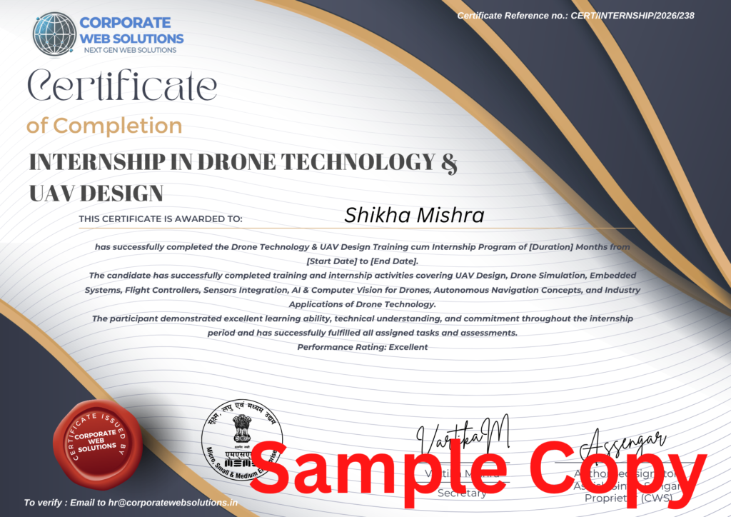 Drone Technology Internship
